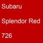 Preview: Subaru, Splendor Red, 726.